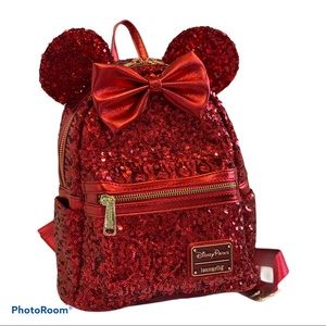 Loungefly Minnie Mouse Sequined Mini Backpack